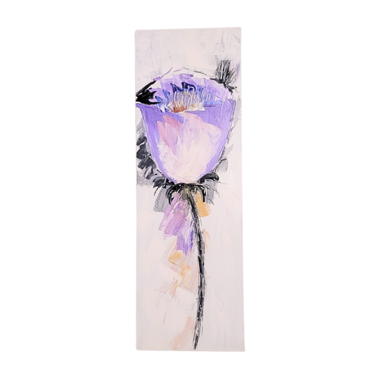 Painting on Canvas - Purple Flower